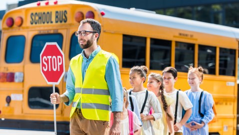 School crossing sign