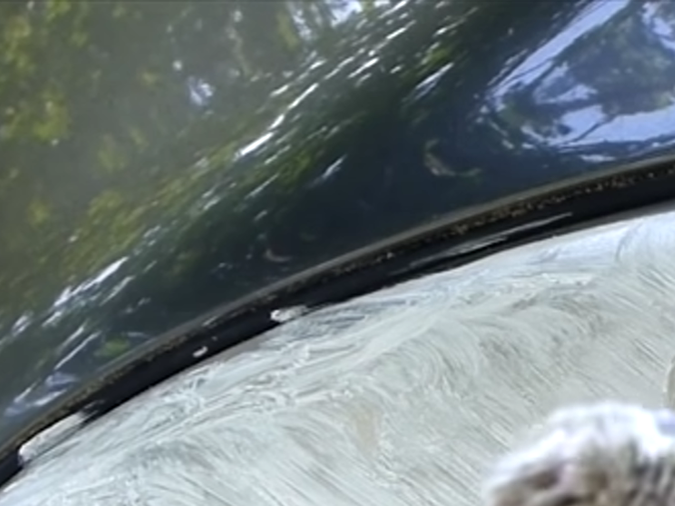 limpieza de faros con pasta de dientes