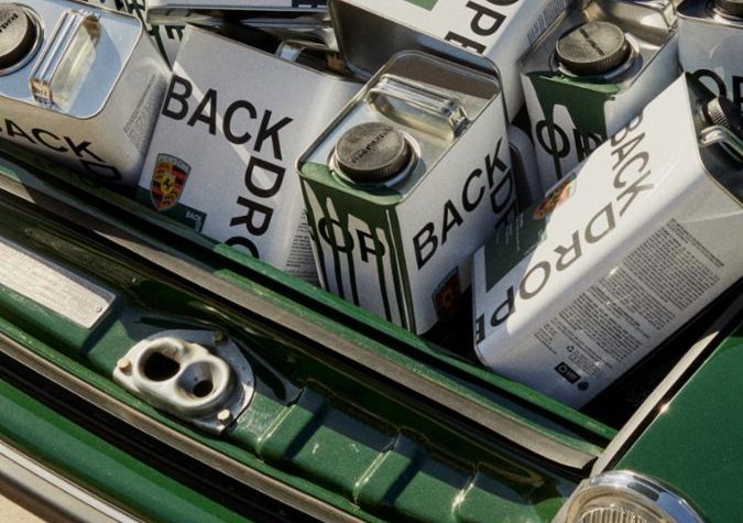 Auto verde de Porsche