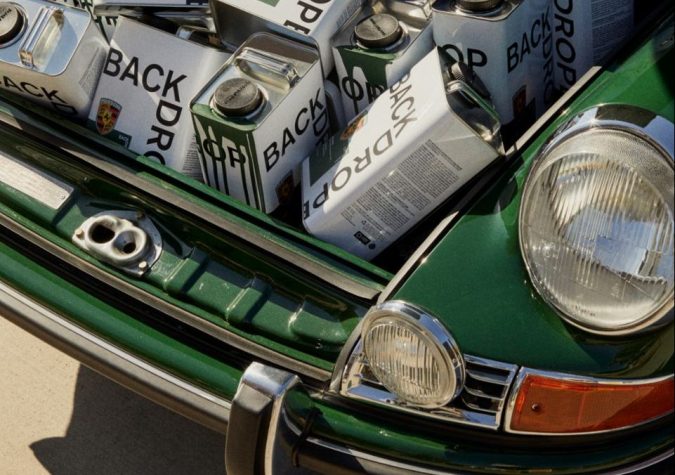 Auto verde de Porsche