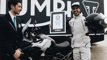 Un español establece el récord mundial de distancia en moto de 24 horas