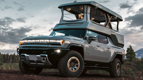 Conoce la Hummer EV ideal para salir a acampar