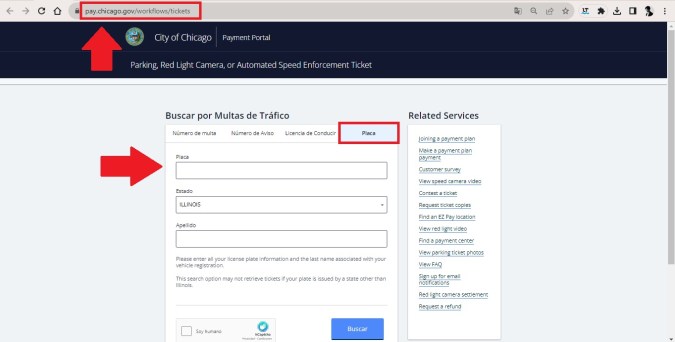pagar ticket en illinois por placas