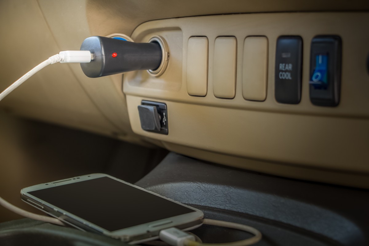 Why is it wrong to charge your cell phone in the car?