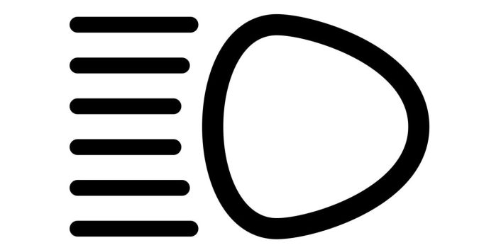 Luces de carretera o luces largas.