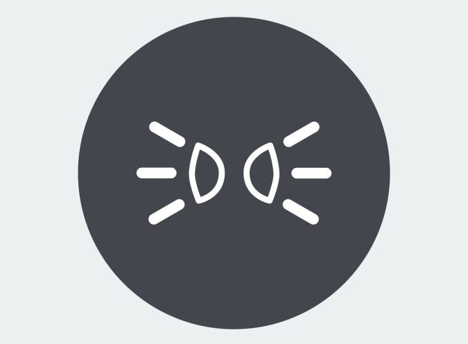 Luces de posición o intermitentes.