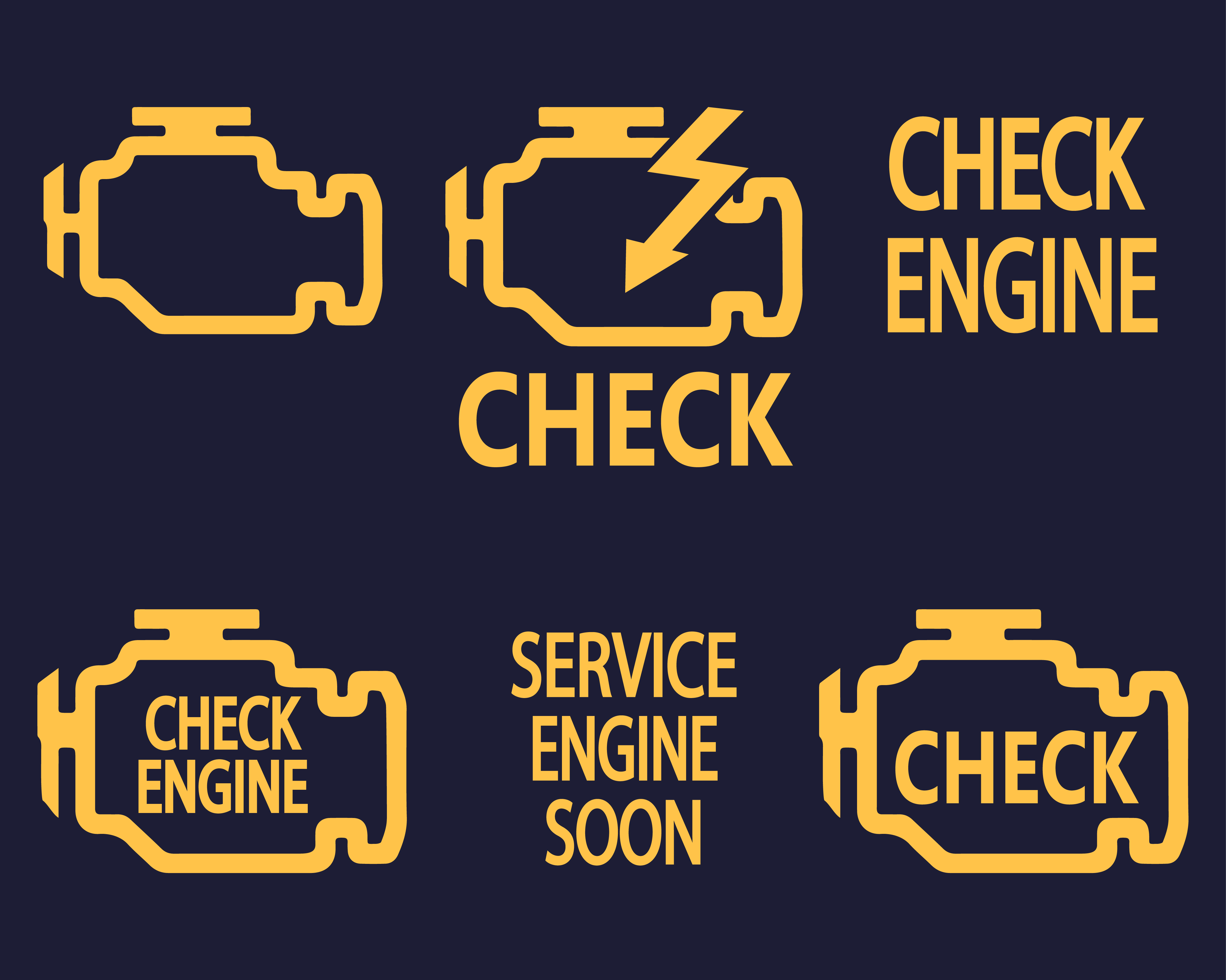 que quiere decir check engine en ingles