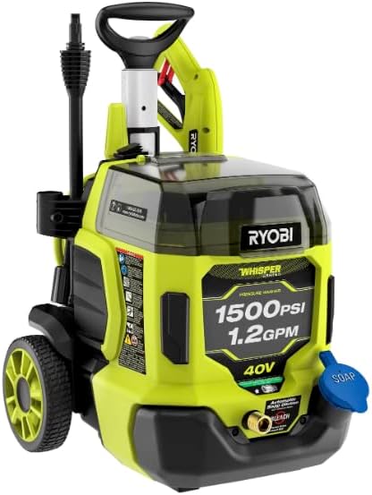 Lavadora a presión inalámbrica Ryobi de 40 V HP