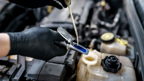 test antifreeze en frio