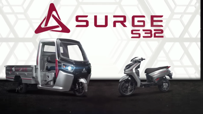 Surge S32, el triciclo que se convierte en e-scooter al instante