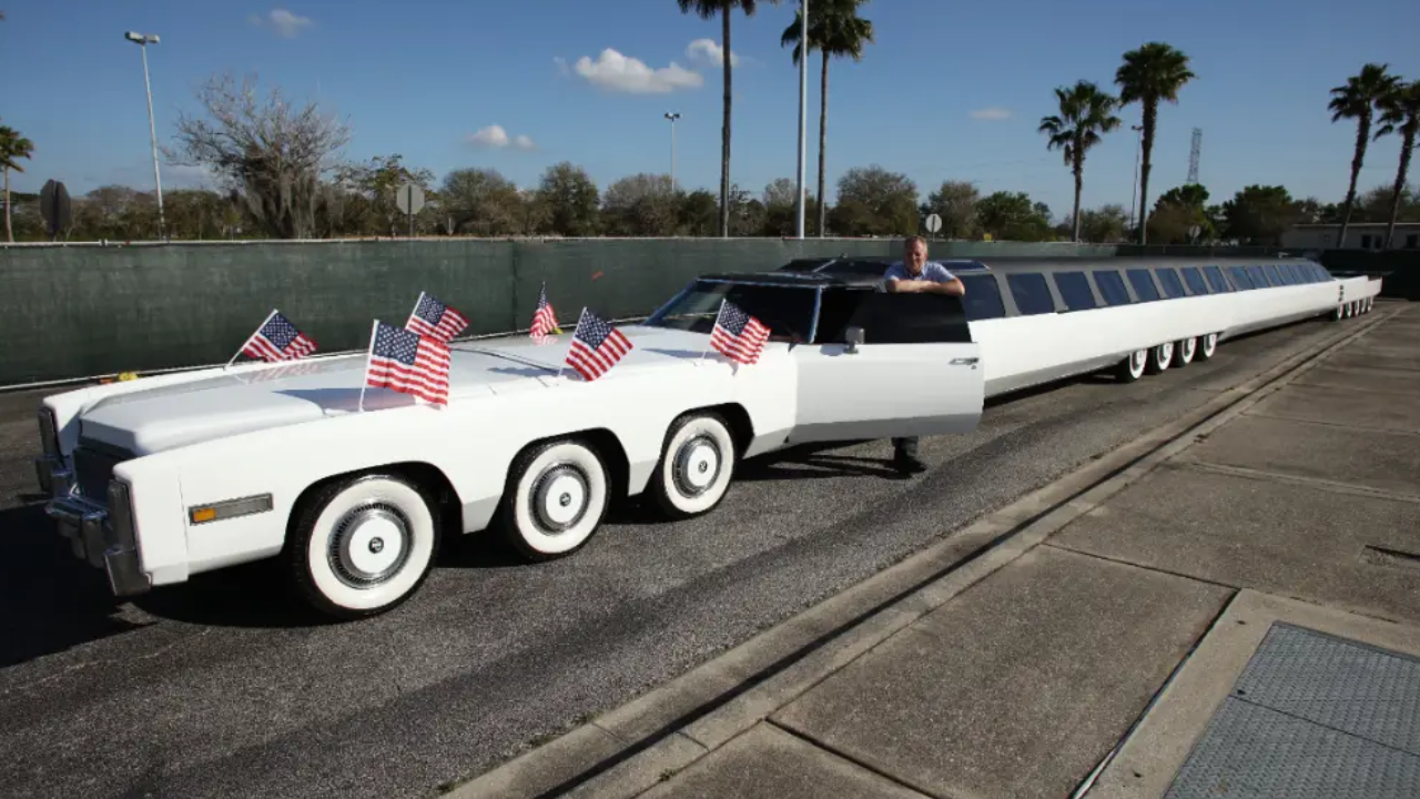 Conoce el carro más largo del mundo, un Cadillac Fleetwood Eldorado