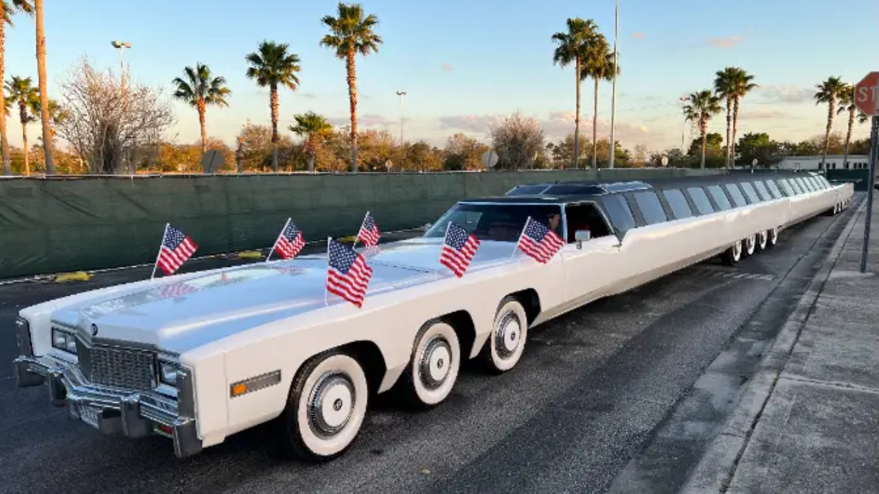 Conoce el carro más largo del mundo, un Cadillac Fleetwood Eldorado