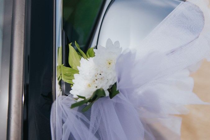 decoracion de carro para casamiento