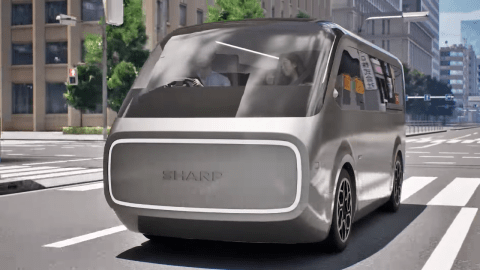 La marca de tecnología Sharp desarrolla una minivan