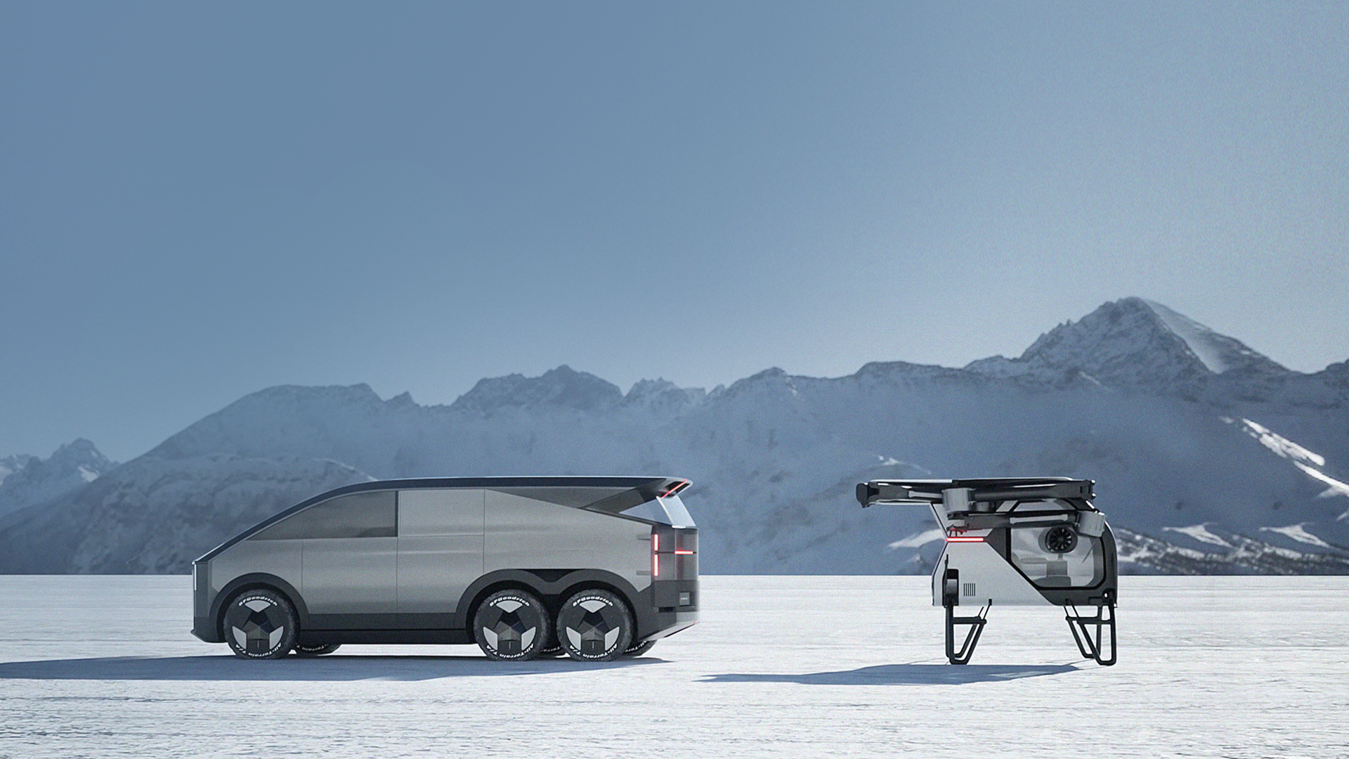 Conoce la Cybertruck china que viene equipada con un drone