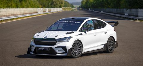 Skoda Enyaq RS Race: El SUV eléctrico que lleva espíritu de carreras