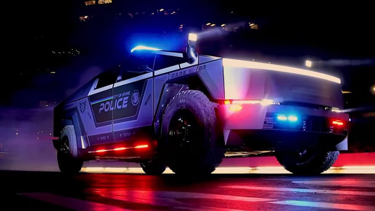 Presentan la primera Tesla Cybertruck policía en California