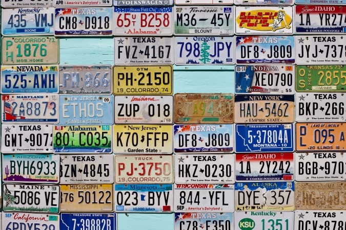 placas falsas en usa