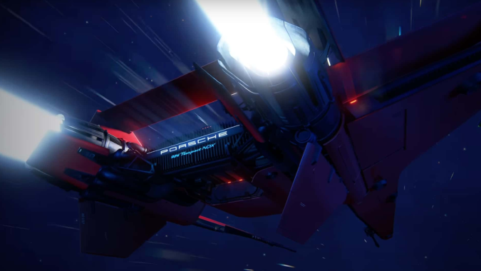 Porsche crea una "nave espacial" futurista para un videojuego