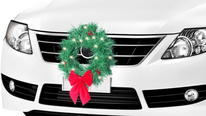 Accesorios navideños para los carros