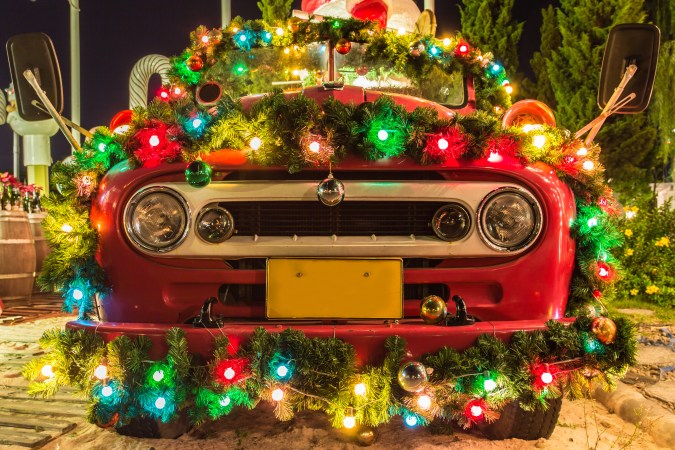Accesorios navideños para los carros