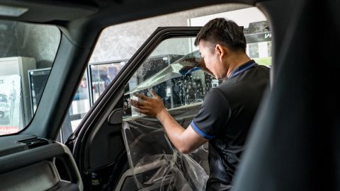 Plástico para ventanas de carros