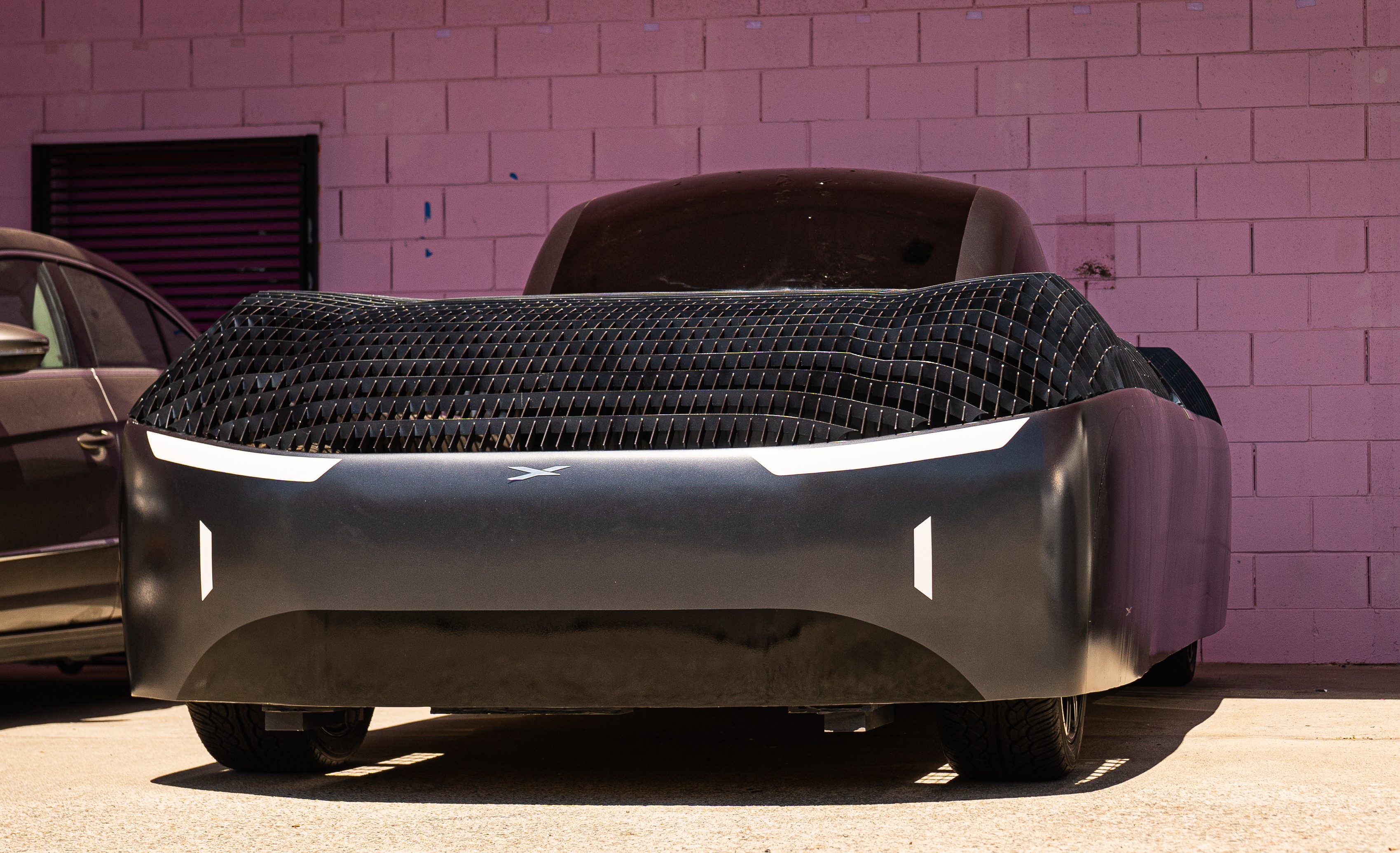 Alef model at San Mateo headquarters close up