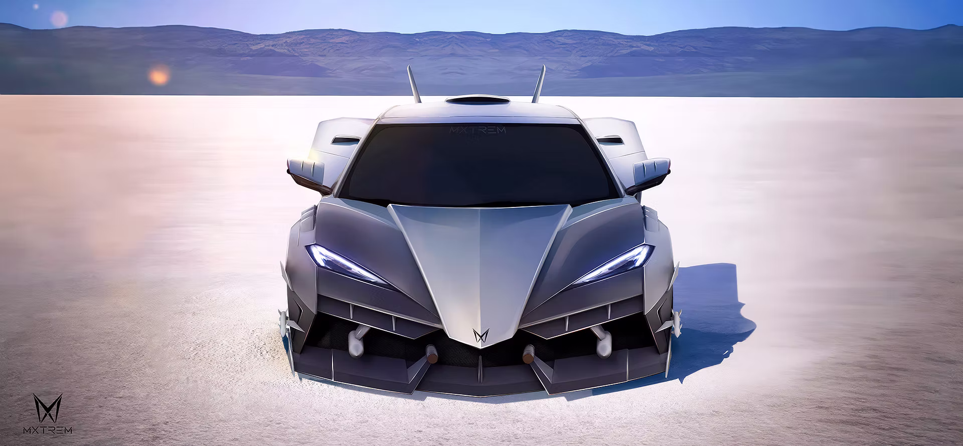 Convierten un Corvette C8 en un avión de combate