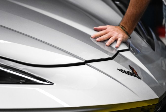 Ensamblaje de un Corvette.