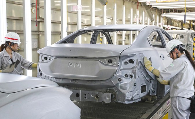 Planta de ensamblaje de vehículos Mazda.