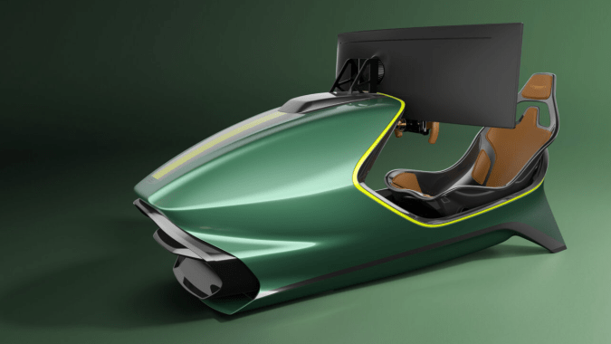 Curv Racing en alianza con Aston Martin lanzó un simulador de carreras de carros de alta gama.