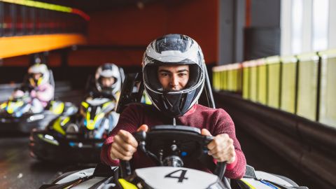 carrera descenso karting