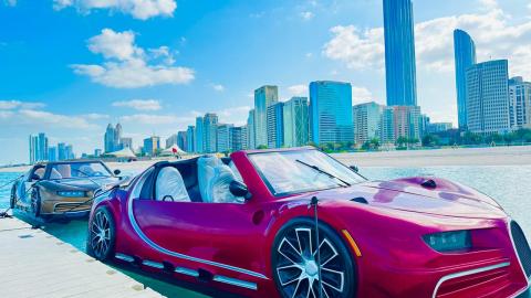 Así es el auto anfibio que puede navegar ríos y transitar en tierra