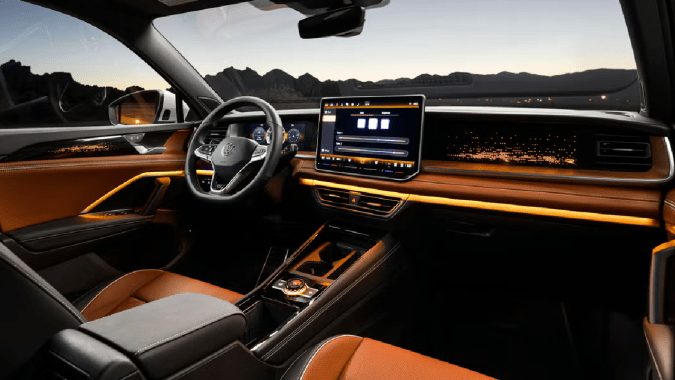 El interior del Volkswagen Tiguan 2025 fue renovado.