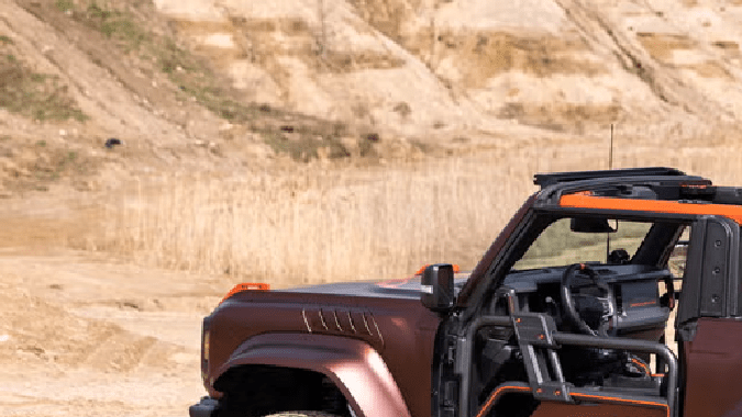 Ford Bronco Off-Roadeo: Cliffhanger Project Vehicle está inspirado en los autos de Baja.