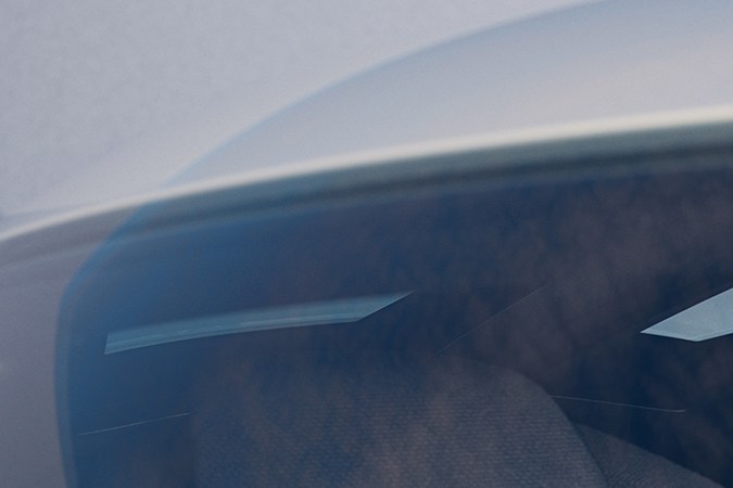 El interior del Corvette concept es minimalista.