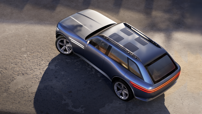 El Genesis X Equator Concept tiene una línea de diseño única.