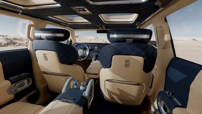 El Genesis X Equator Concept tiene capacidad para cuatro o cinco personas.