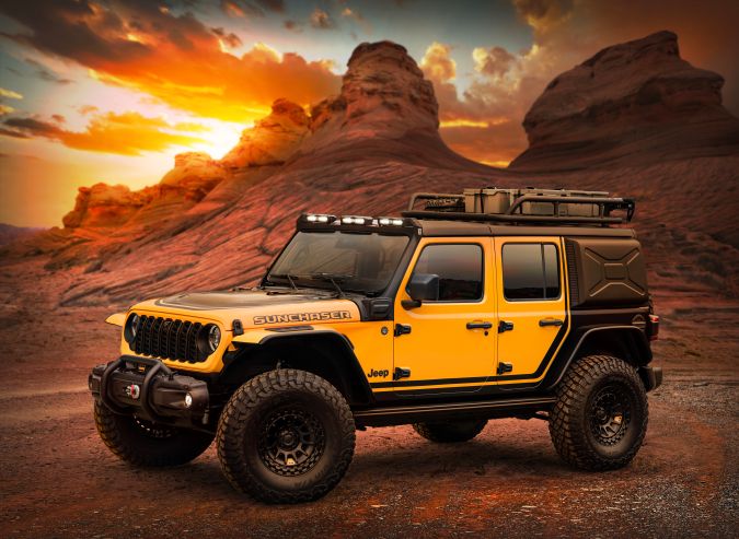Jeep Wrangler 4xe Sunchaser Concept está hecho para la aventura fuera de la ciudad.