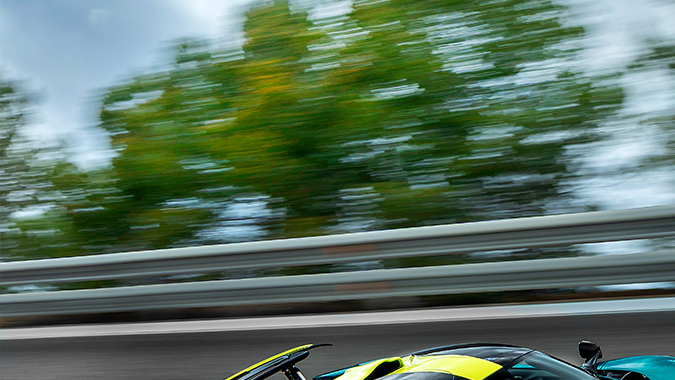El Aston Martin Valhalla está configurado para pista y calle.