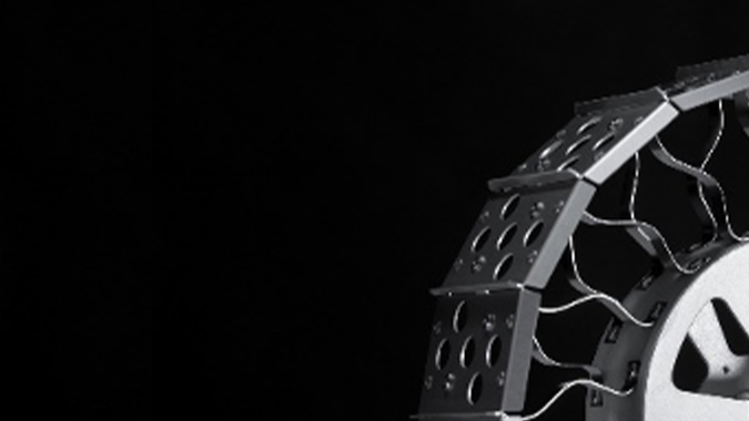 Las llantas conceptuales de Bridgestone para la luna están pensadas para los rover grandes y pequeños.