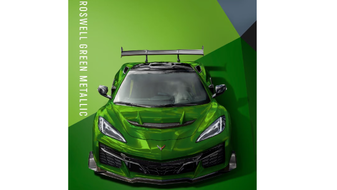 Chevrolet Corvette C8 2026 tendrá un color Roswell Green Metallic.