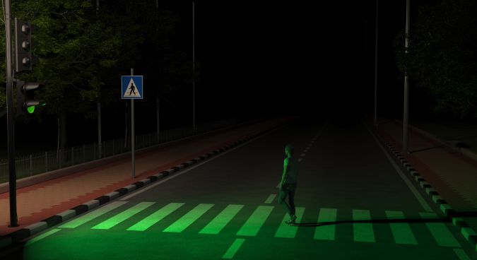manejar por una carretera sin electricidad