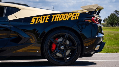 El Corvette C8 de la Florida Highway Patrol no estará activo en las carreteras.