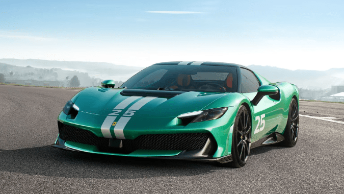 Ferrari 296 Speciale tiene un nuevo color exclusivo, verde Nürburgring.