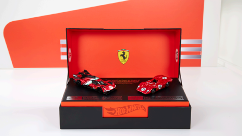 Set edición especial de Hot Wheels de Ferrari.