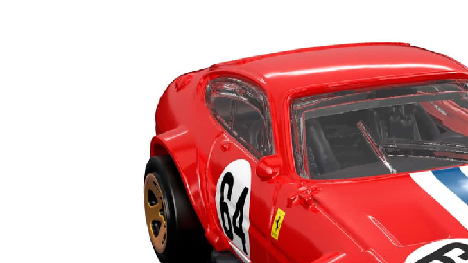Modelo de Ferrari 365 GTB4 Competición Hot Wheels.