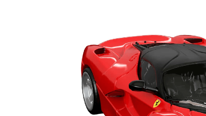 Modelo de Ferrari LaFerrari de Hot Wheels.