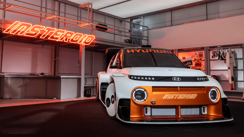 El Hyundai Insteroid está pensado para correr en un evento de Drift.