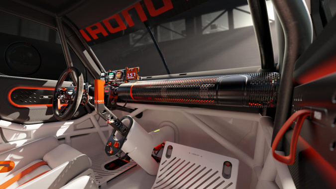 El Hyundai Insteroid tiene un interior minimalista.